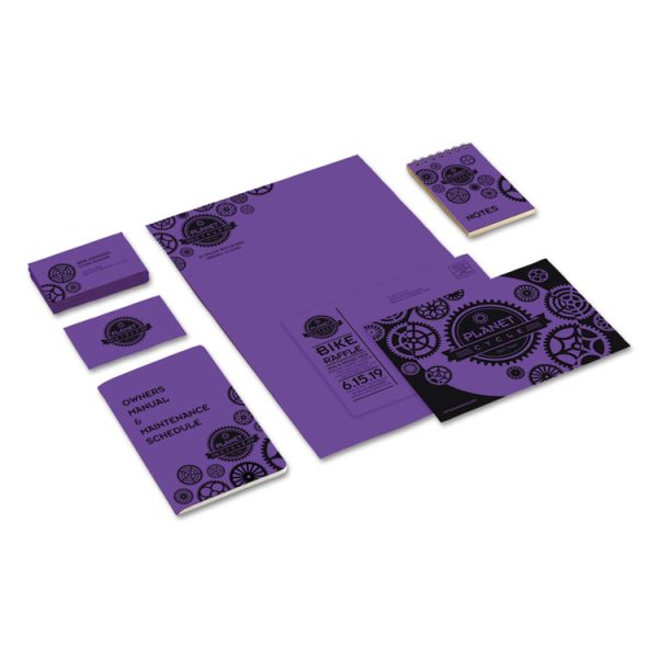 Color Cardstock, 65 lb Cover Weight, 8.5 x 11, Gravity Grape, 250/Pack - Image 3
