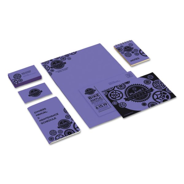 Color Cardstock, 65 lb Cover Weight, 8.5 x 11, Venus Violet, 250/Pack - Image 3