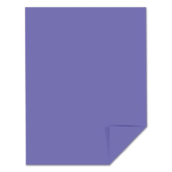 Color Cardstock, 65 lb Cover Weight, 8.5 x 11, Venus Violet, 250/Pack - Image 2