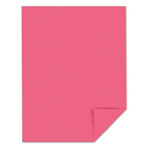 Color Cardstock, 65 lb Cover Weight, 8.5 x 11, Plasma Pink, 250/Pack - Image 2