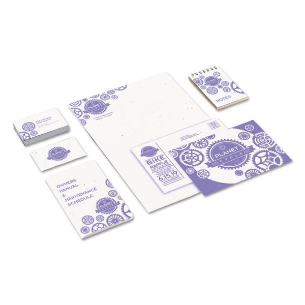 Color Cardstock, 65 lb Cover Weight, 8.5 x 11, Stardust Flecked White, 250/Pack - Image 3