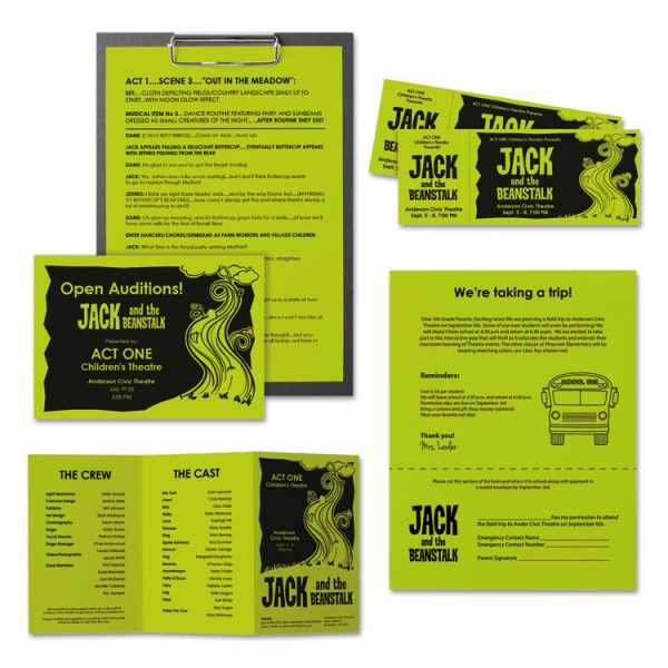 Color Paper, 24 lb Bond Weight, 11 x 17, Terra Green, 500/Ream - Image 4
