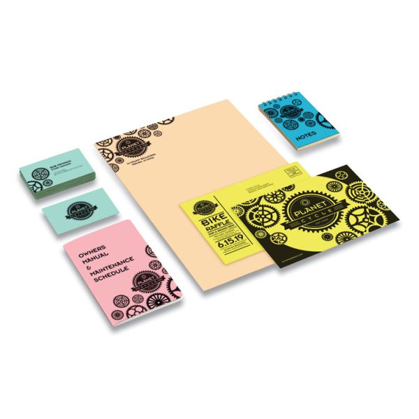 Color Cardstock, 65 lb Cover Weight, 8.5 x 11, Assorted Colors, 250/Pack - Image 3