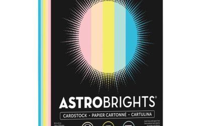 Color Cardstock, 65 lb Cover Weight, 8.5 x 11, Assorted Colors, 250/Pack