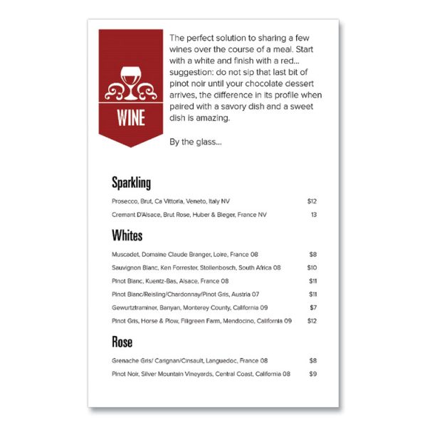 Bright White Card Stock, 96 Bright, 65 lb Cover Weight, 8.5 x 11, 250/Pack - Image 2