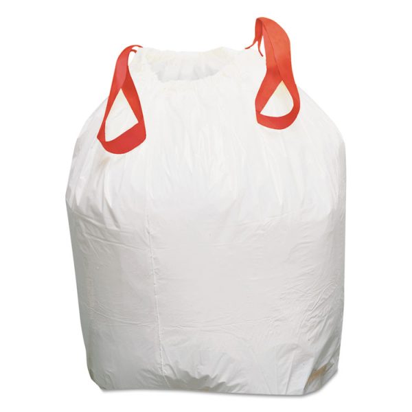 Heavy-Duty Trash Bags, 13 gal, 0.9 mil, 24.5" x 27.38", White, 50 Bags/Roll, 4 Rolls/Box - Image 3