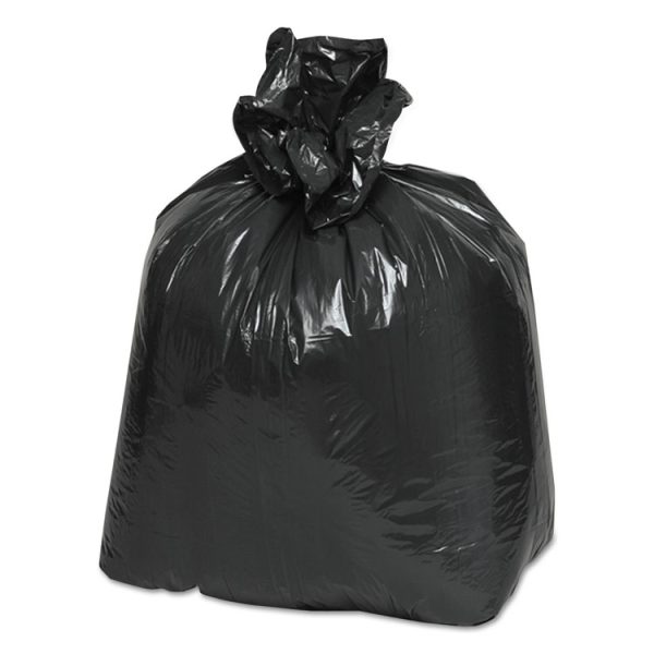 Linear Low-Density Can Liners, 16 gal, 0.6 mil, 24" x 33", Black, 25 Bags/Roll, 20 Rolls/Carton - Image 2