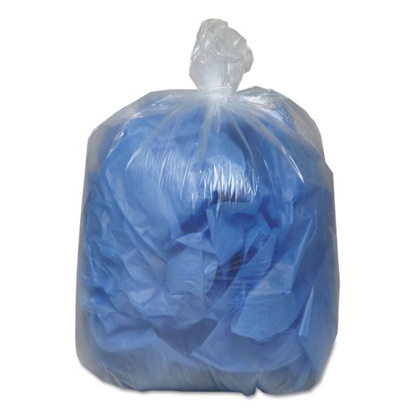 Linear Low-Density Can Liners, 30 gal, 0.71 mil, 30" x 36", Clear, 25 Bags/Roll, 10 Rolls/Carton - Image 2