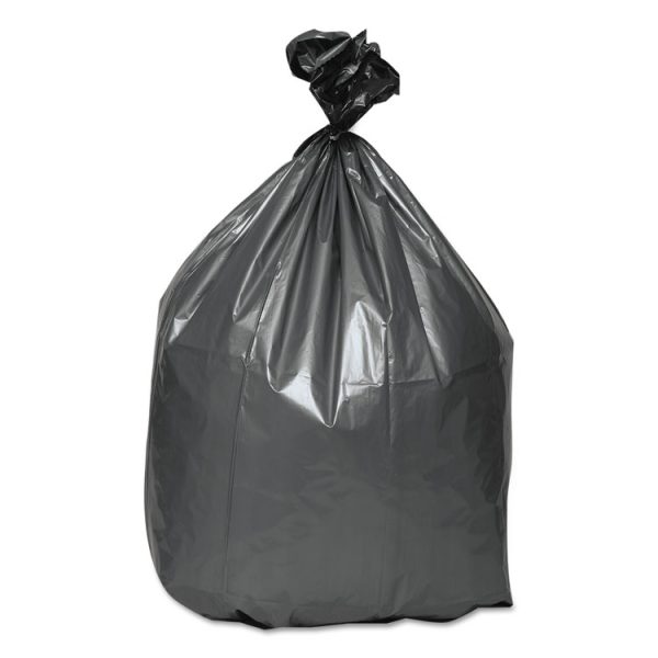 Can Liners, 30 gal, 1.35 mil, 30" x 36", Gray, 10 Bags/Roll, 10 Rolls/Carton - Image 3