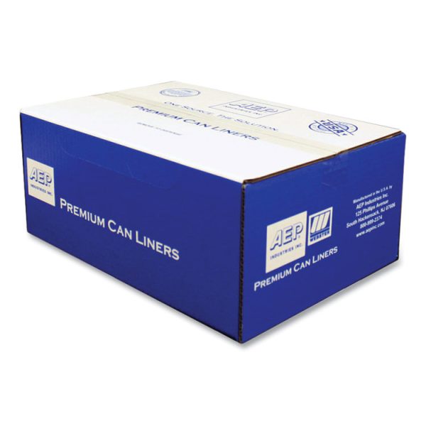 Can Liners, 60 gal, 1.55 mil, 39" x 56", Gray, 10 Bags/Roll, 5 Rolls/Carton - Image 5