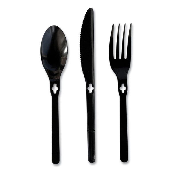 Spoon Wego Polystyrene, Spoon, Black, 1000/carton - Image 2