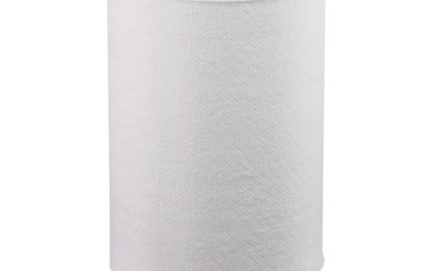 Hardwound Roll Towels, 1-Ply, 8″ x 350 ft, White, 12 Rolls/Carton