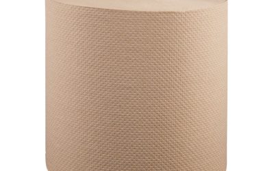 Hardwound Roll Towels, 1-Ply, 8″ x 800 ft, Natural, 6 Rolls/Carton
