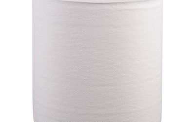 Hardwound Roll Towels, 1-Ply, 8″ x 800 ft, White, 6 Rolls/Carton
