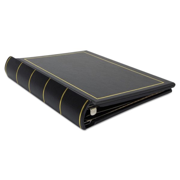 Looseleaf Corporation Minute Book, 1-Subject, Unruled, Black/Gold Cover, (250) 11 x 8.5 Sheets - Image 7