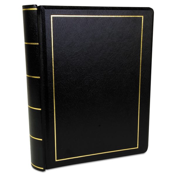 Looseleaf Corporation Minute Book, 1-Subject, Unruled, Black/Gold Cover, (250) 11 x 8.5 Sheets - Image 2