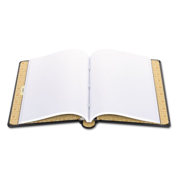 Looseleaf Corporation Minute Book, 1-Subject, Unruled, Black/Gold Cover, (250) 14 x 8.5 Sheets - Image 4