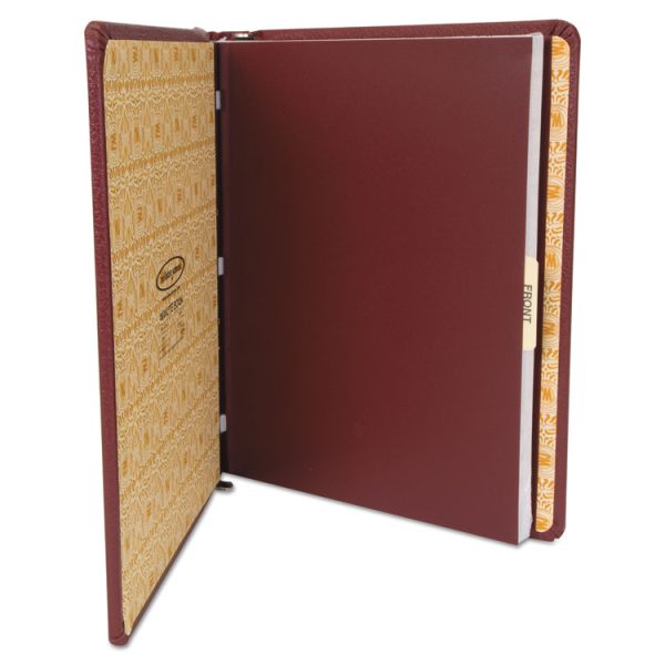 Looseleaf Corporation Minute Book, 1-Subject, Unruled, Red/Gold Cover, (250) 11 x 8.5 Sheets - Image 6