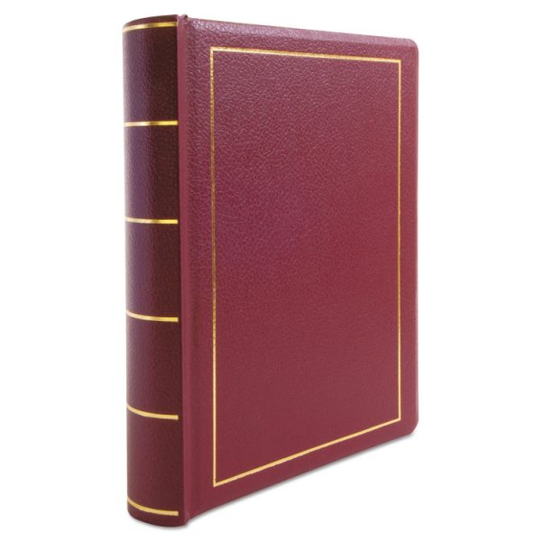 Looseleaf Corporation Minute Book, 1-Subject, Unruled, Red/Gold Cover, (250) 11 x 8.5 Sheets - Image 2
