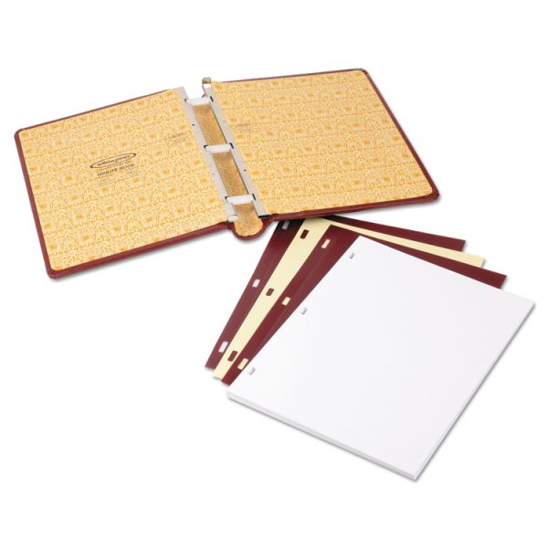 Looseleaf Corporation Minute Book, 1-Subject, Unruled, Red/Gold Cover, (250) 11 x 8.5 Sheets - Image 3