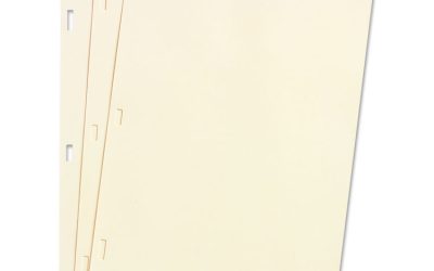 Looseleaf Minute Book Ledger Sheets, 14 X 8.5, Ivory, Loose Sheet 100/box