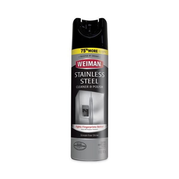 Stainless Steel Cleaner And Polish, 17 Oz Aerosol, 6/carton - Image 2