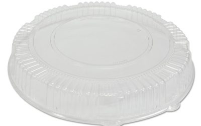 Caterline Dome Lids, 18″ Diameter x 2.75″h, Clear, Plastic, 25/Carton