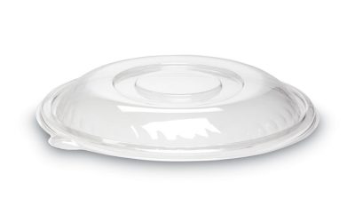 Caterline Pack N’ Serve Plastic Lids, Dome Lid, 12″ Diameter X 1.5″h, Clear, 25/carton