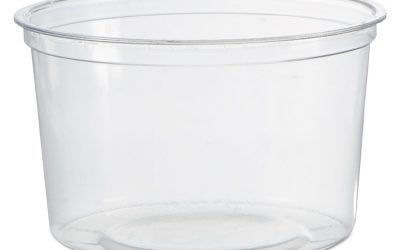 Deli Containers, 16 oz, Clear, Plastic, 50/Pack, 10 Packs/Carton