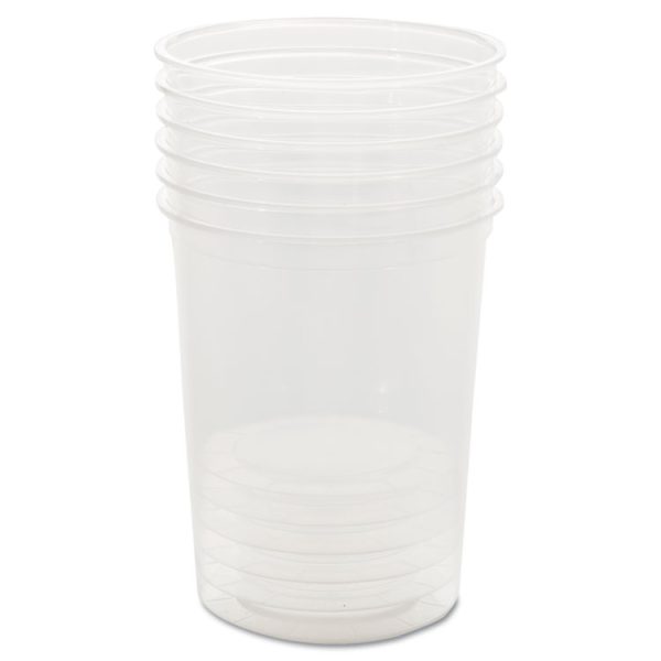 Deli Containers, 32 oz, Clear, Plastic, 50/Pack, 10 Packs/Carton - Image 2