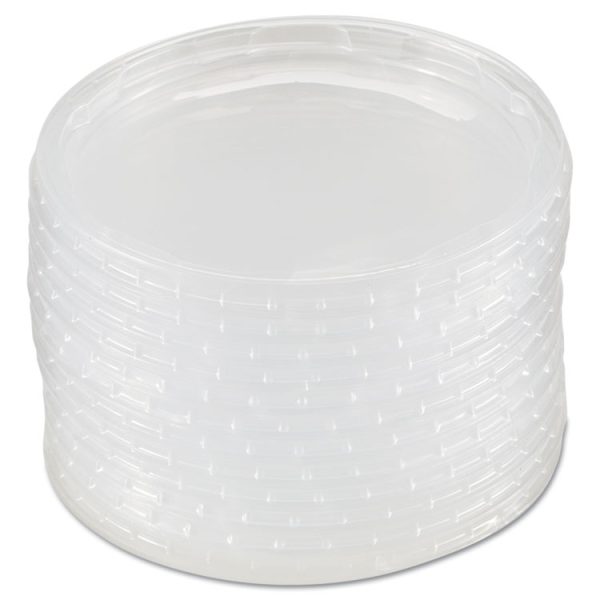 Deli Container Lids, Plug-Style, Clear, Plastic, 50/Pack, 10 Packs/Carton - Image 2