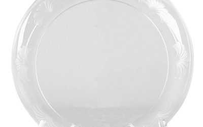 Designerware Plates, Plastic, 6″ Dia, Clear, 18/pack, 10 Packs/carton
