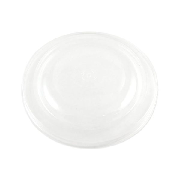 PLA Lids for Fiber Bowls, 7.5" Diameter x 1"h, Clear, Plastic, 300/Carton