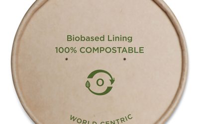 Paper Lids For Bowls, 3.6″ Diameter, Kraft, 500/carton