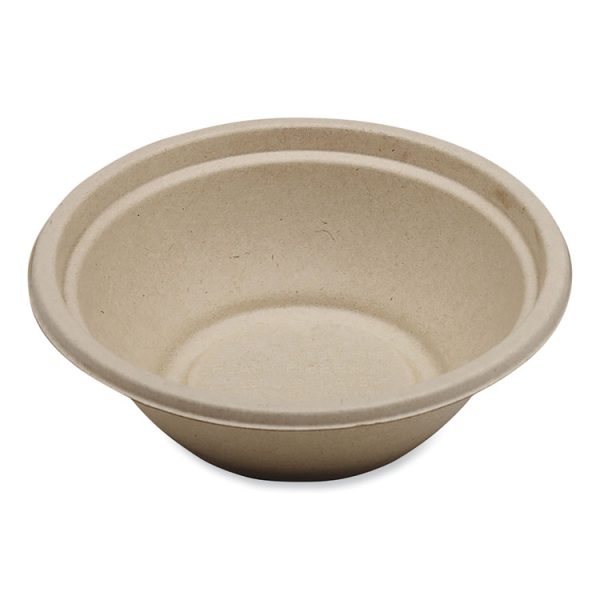 Fiber Bowls, 24 oz, 7.4 x 7.4 x 2.3, Natural, Paper, 500/Carton