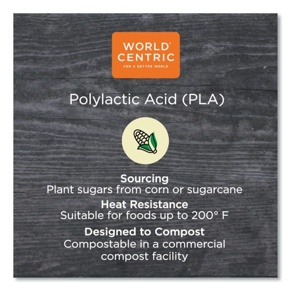 PLA Clear Cold Cups, 4 oz, Clear, 1,000/Carton - Image 3