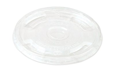 Pla Clear Cold Cup Lids, Flat Lid, Fits 9 Oz To 24 Oz Cups, 1,000/carton