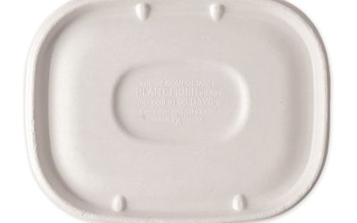 Fiber Lids for Fiber Containers, 8.9 x 6.9 x 0.4, Natural, Paper, 400/Carton