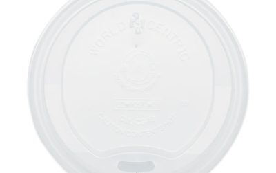 Pla Lids For Hot Cups, Fits 10 Oz To 20 Oz Cups, White, 1,000/carton