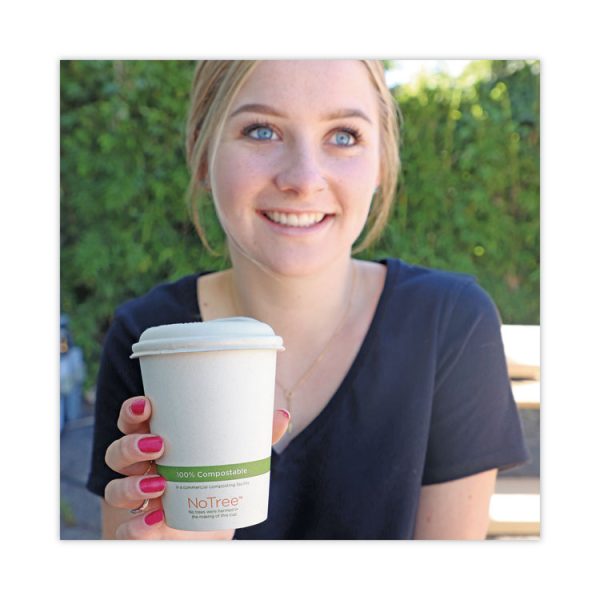 Pla Lids For Hot Cups, Fits 10 Oz To 20 Oz Cups, White, 1,000/carton - Image 2