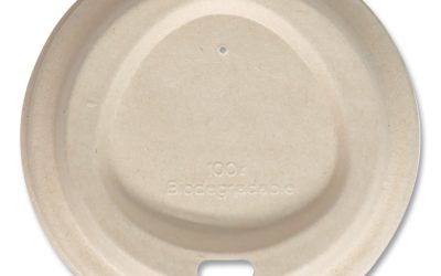 Fiber Lids for Cups, Fits 10 oz to 20 oz Cups, Natural, 1,000/Carton