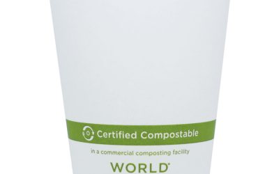 Paper Hot Cups, 8 oz, White, 1,000/Carton