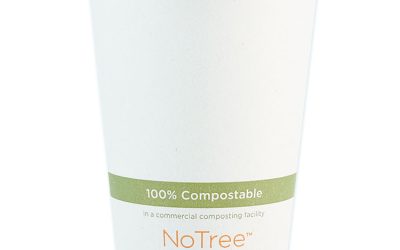 Notree Paper Hot Cups, 12 Oz, Natural, 1,000/carton
