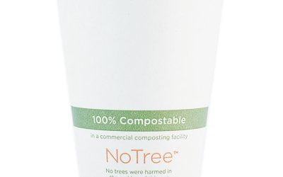 Notree Paper Hot Cups, 4 Oz, Natural, 1,000/carton