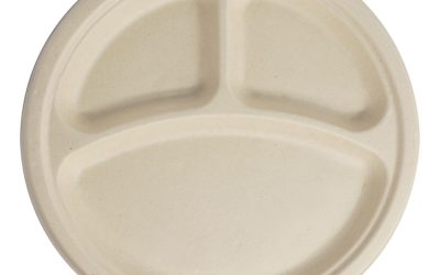 Fiber Plates, 10″ dia, Natural, 700/Carton