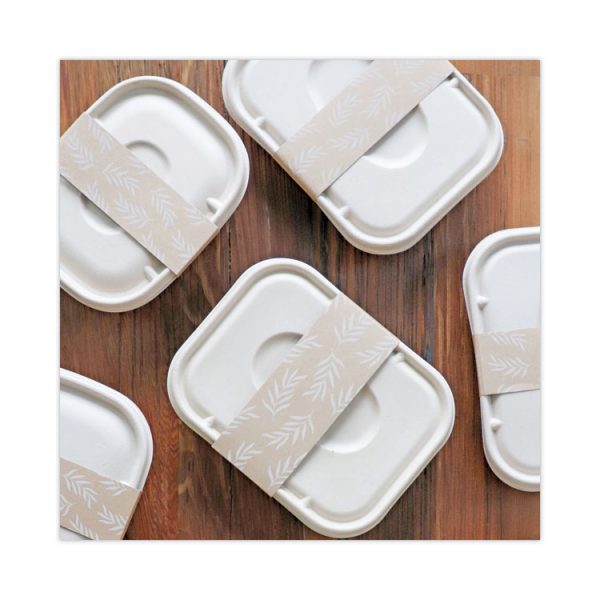 Fiber Lids for Fiber Containers, 7.8 x 10.1 x 0.5, Natural, Paper, 400/Carton - Image 2