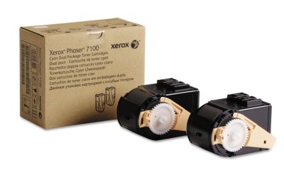 106r02602 Toner, 9,000 Page-Yield, Cyan, 2/pack