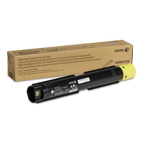 106r03758 High-Yield Toner, 10,100 Page-Yield, Yellow