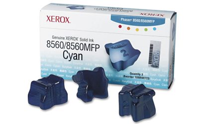 108r00723 Solid Ink Stick, 3,400 Page-Yield, Cyan, 3/box