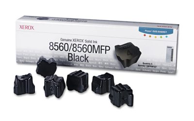 108r00727 Solid Ink Stick, 6,800 Page-Yield, Black, 6/box